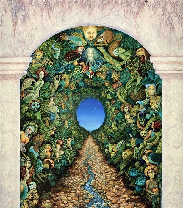 Dolores Chiappone, The Tunnel, oil on canvas, 38 x 34", 1968